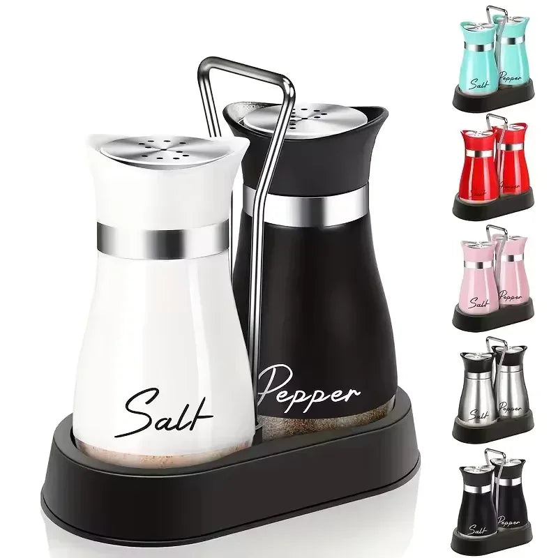 Set of Salt and Pepper Shaker Set with Stand - Clarify.pk