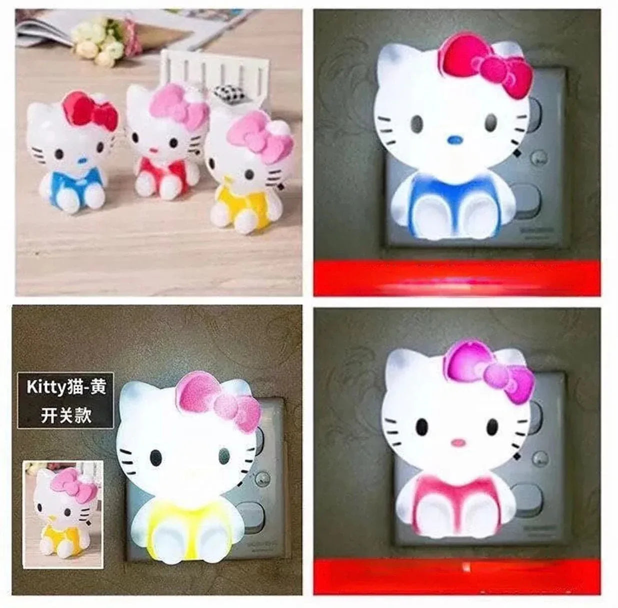 Hello Kitty Night Light Cute Kids Decor - Clarify.pk