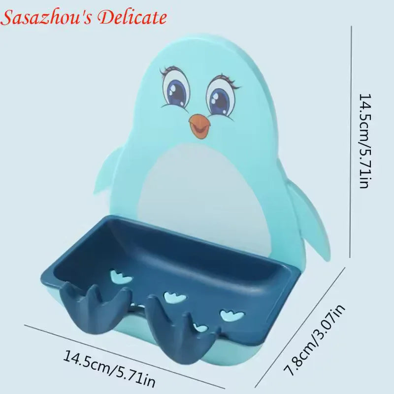 Penguin Soap Holder Wall Mount - Cute & Durable - Clarify.pk