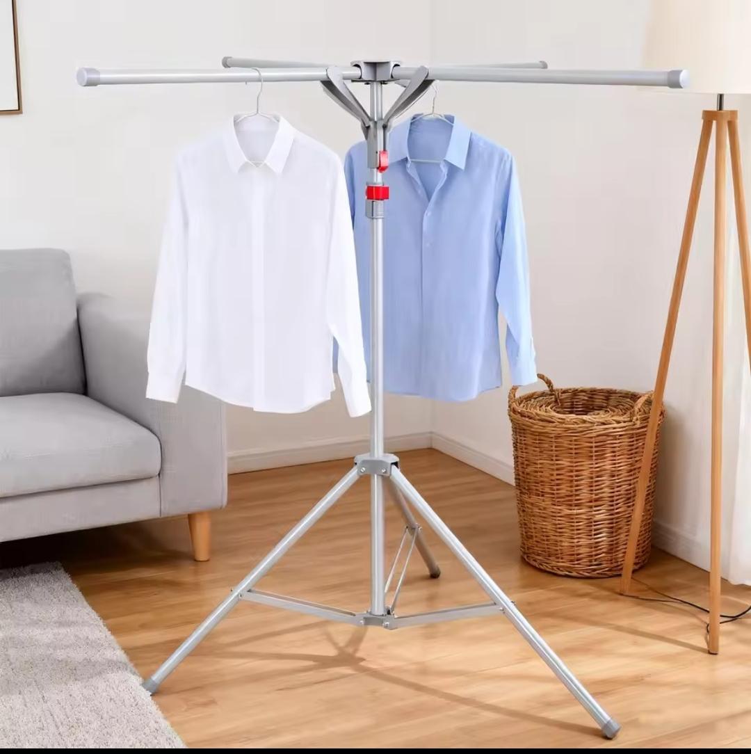 Standing Cloth Drying Rack - Foldable Tripod