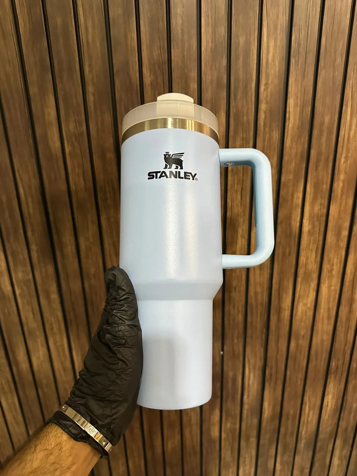 40oz Stainless Steel Tumbler with Handle - Durable & Easy Grip - Clarify.pk