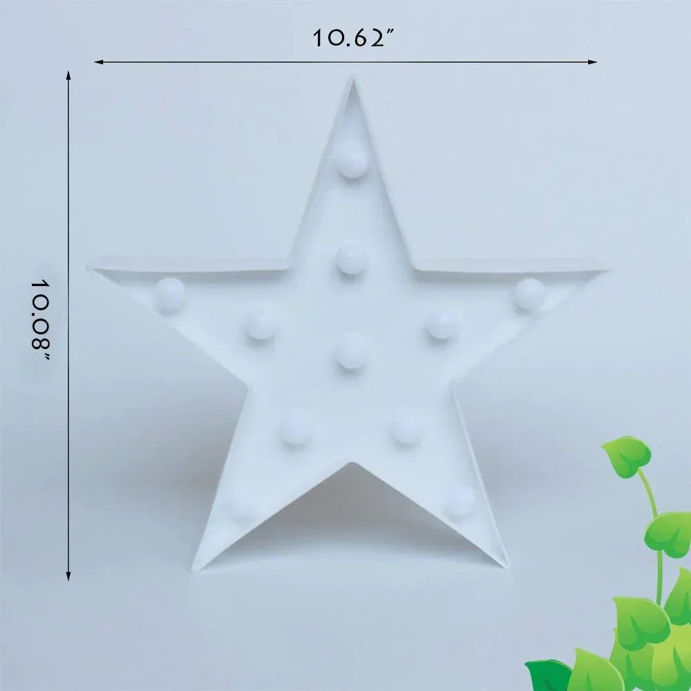 Star Shape LED Night Lamp for Cozy Decor - Clarify.pk