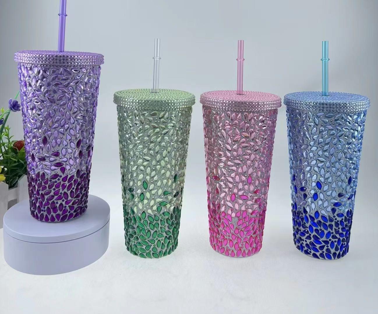 Stylish Water Tumbler with Straw - Colorful & Durable - Clarify.pk