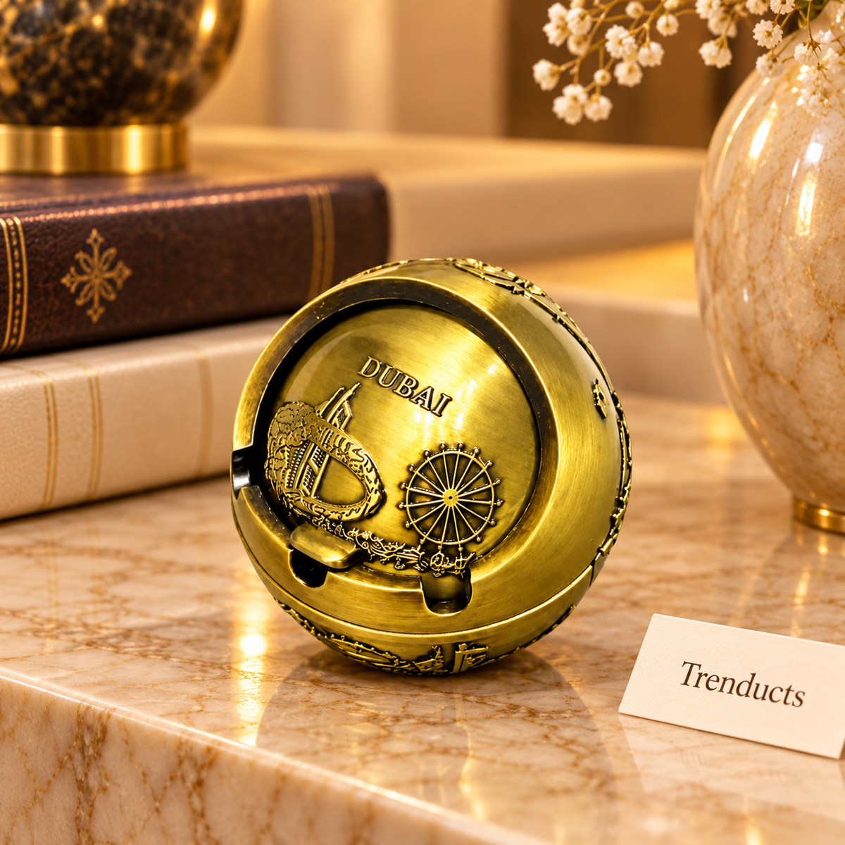 Dubai Landmark Metal Mini Ashtray
