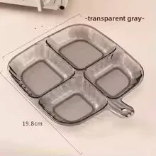 4 Section Acrylic Tray for Kitchen Storage