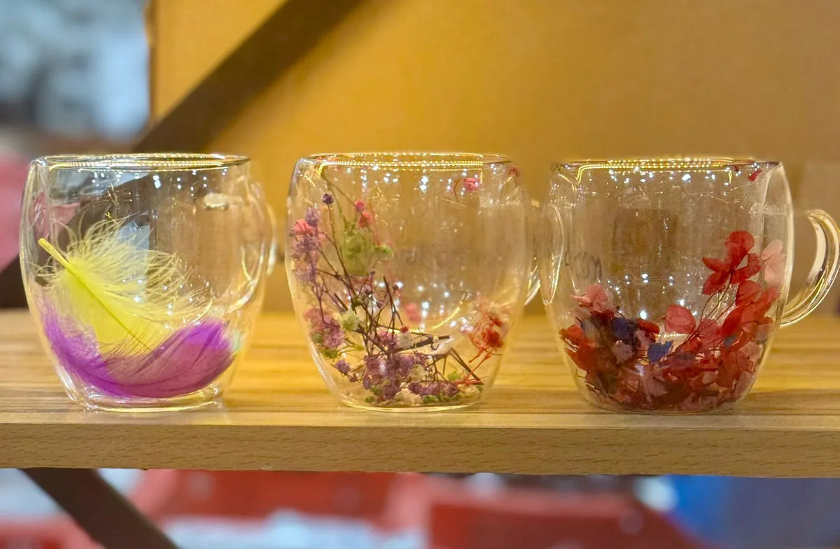 Double Wall Glass Cup - Elegant & Durable (each)