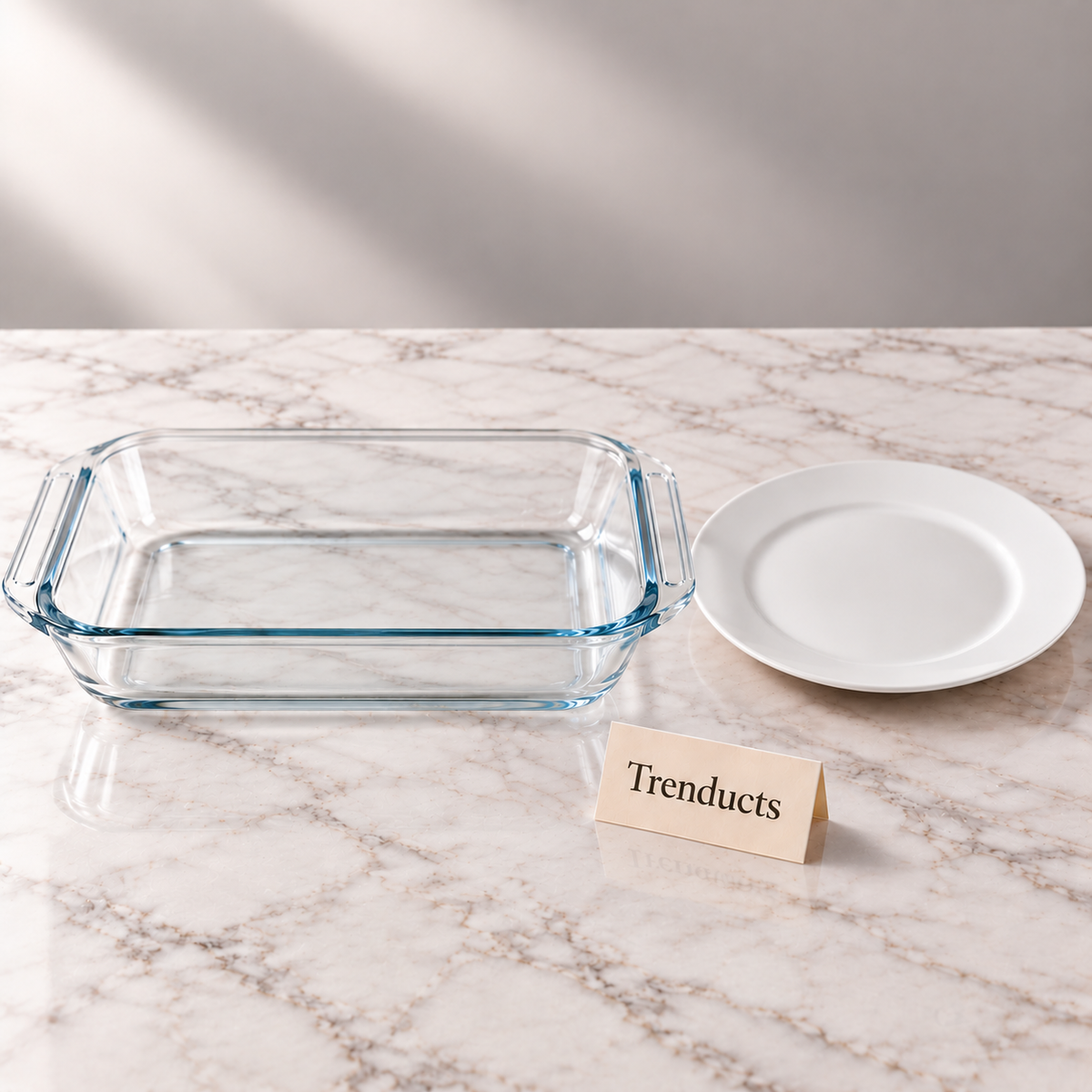 Danny Home Glass Baking Pan - Rectangular with Handles