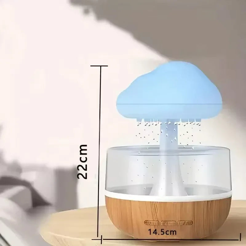 Colorful Mushroom Cloud Humidifier with LED Light - Clarify.pk