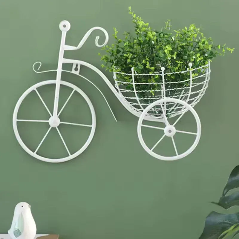 Retro Bicycle Wall Art Decor with Planter - Clarify.pk