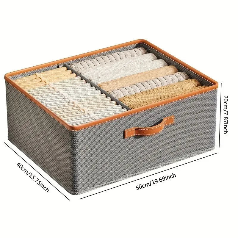 Wardrobe Clothing Storage Box with Handle - Clarify.pk