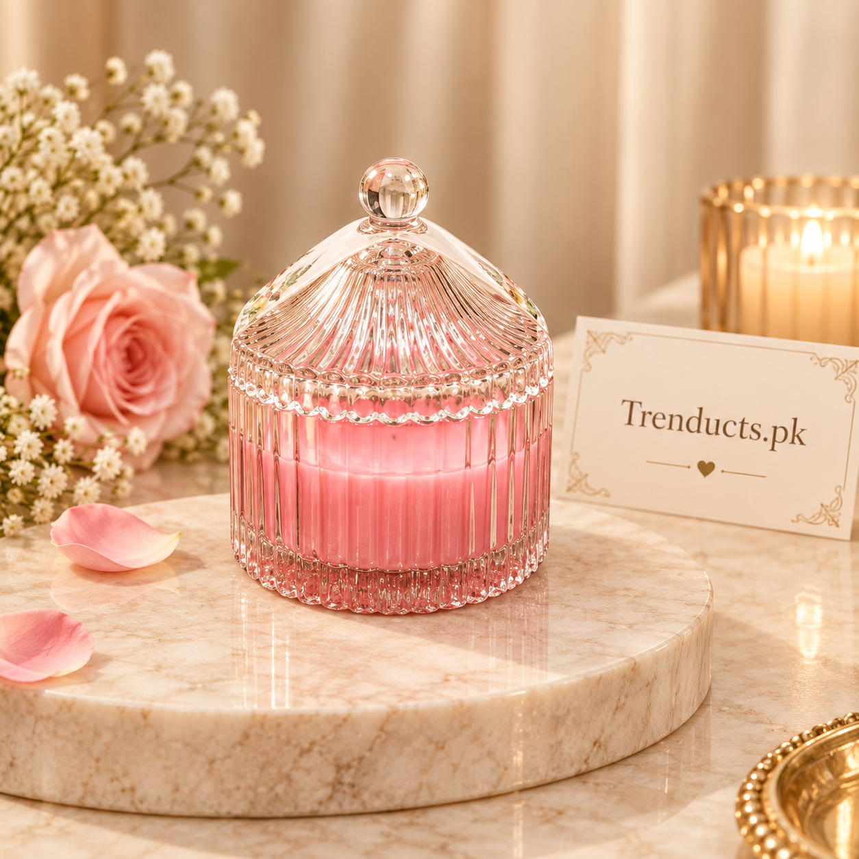 Aroma Family Glass Scented Candle - Each