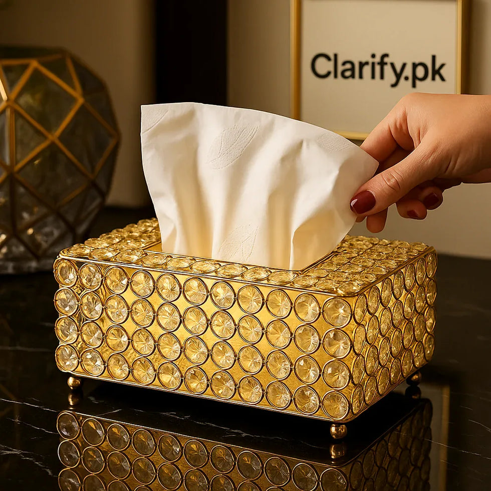 Metal Round Beats Tissue Box – Premium Design - Clarify.pk