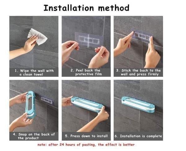 Wall Mounted Shoe Organizer and Towel Rack for Bathroom and Entryway - Clarify.pk