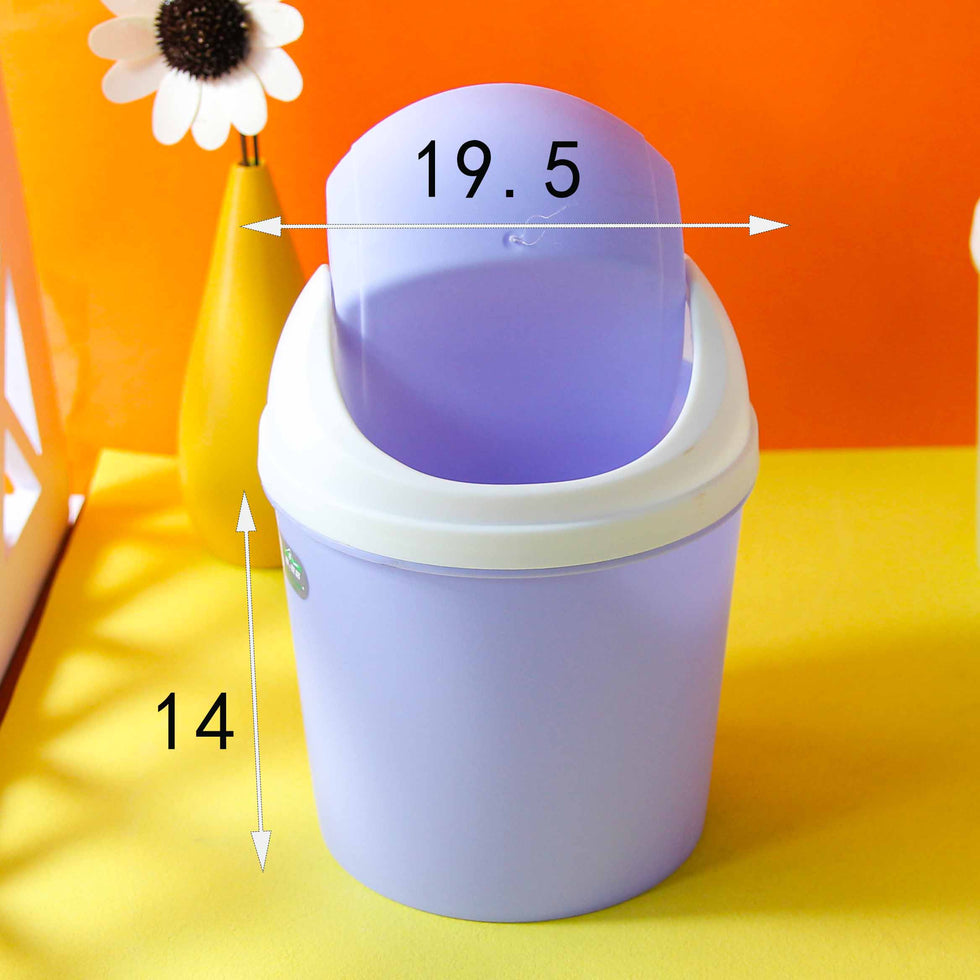 Desktop Mini Trash Can – Stylish Compact Waste Organizer (Random Color)