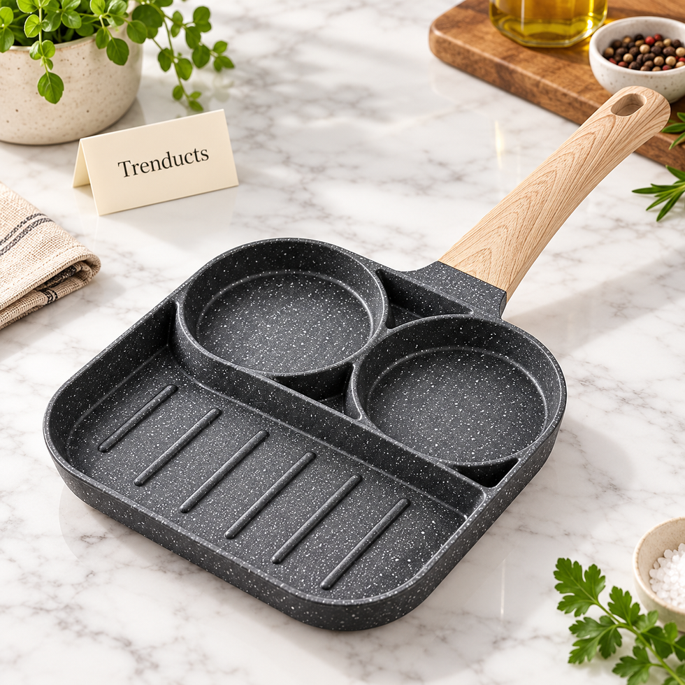 Non-Stick Portion Frying Pan for Eggs & Pancakes