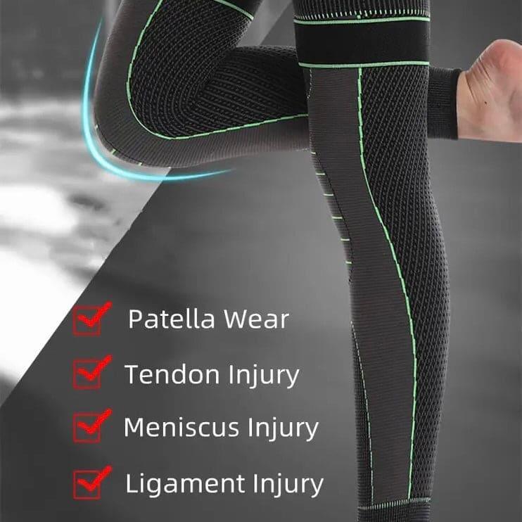 Elastic Knee Support Brace with Strap for Full-Length Protection - Clarify.pk