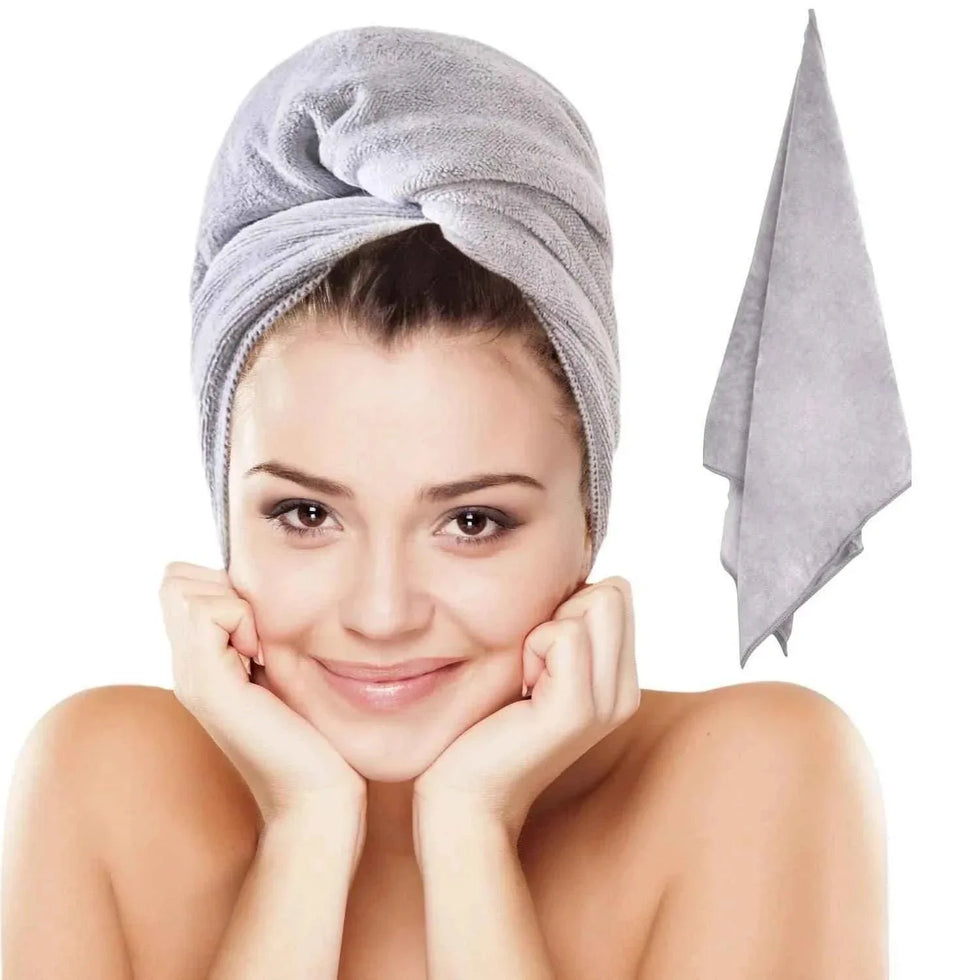 Drying Hair Towel Cap - Quick Drying Hair Wrap for Faster Drying and Hair Care - Clarify.pk