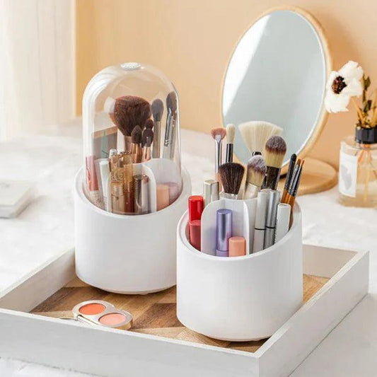 360° Rotatable Makeup Brush Holder for Easy Access and Storage - Clarify.pk