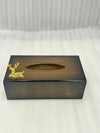 Luxury Markhor Wooden Tissue Box – Premium Handmade Holder - Clarify.pk