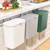 Hanging Cabinet Trash Can with Lid – Kitchen Door & Wall Mounted Waste Bin