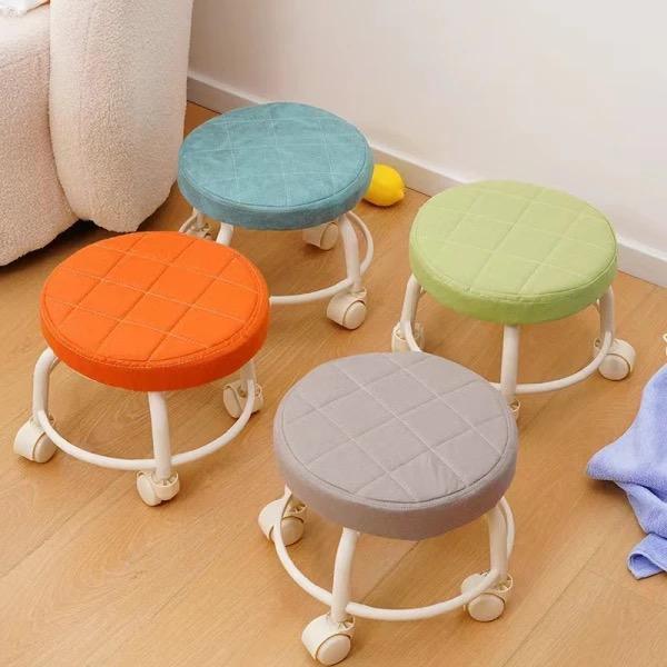 Multifunctional Sofa Stool - Rolling Round Design for Home and Office Use - Clarify.pk