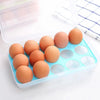 Transparent 15 Grid Egg Storage Box for Fridge Organization and Freshness Preservation - Clarify.pk