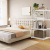 4-Tier Plastic Storage Shelves - Pantry, Kitchen & Bathroom Rack