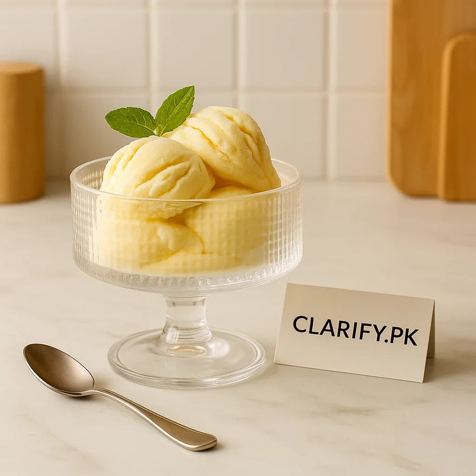 Elegant 6-Piece Textured Glass Dessert Bowl Set - Clarify.pk