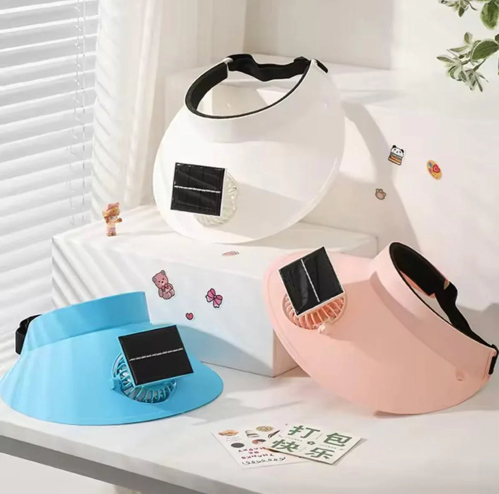 Cooling Fan Sun Hat - Adjustable Temperature Controller and Breathable Design for Sun Protection and Outdoor Activities