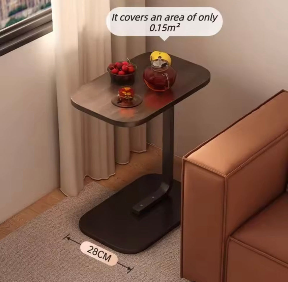Wooden Sliding Table - Smart Space-Saving Side Table