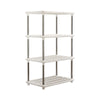 4-Tier Plastic Storage Shelves - Pantry, Kitchen & Bathroom Rack