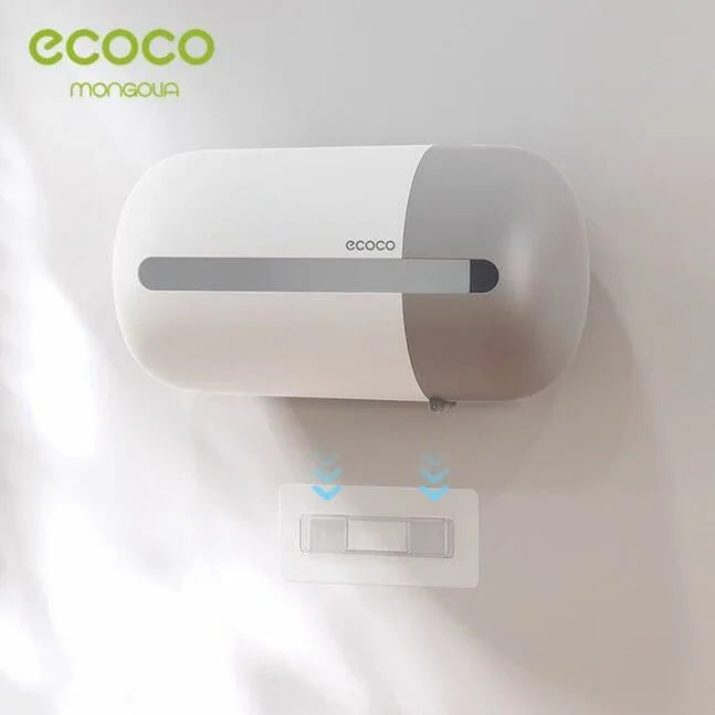 Ecoco وال ماونٹڈ ٹشو ہولڈر - خلائی بچت کا ڈیزائن