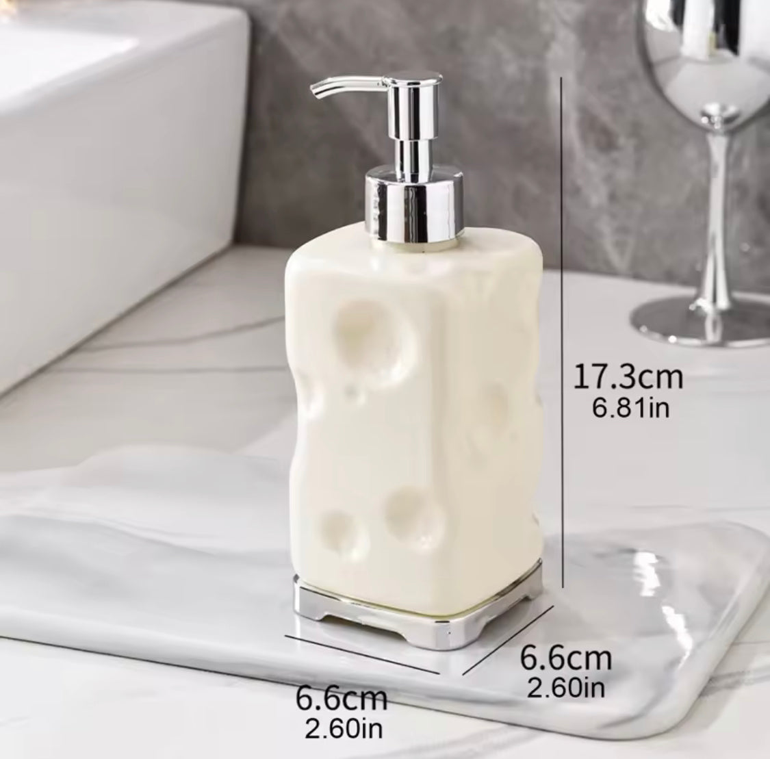 Refillable Plastic Soap Dispenser - Press-Type Clear Hand Pump Bottle