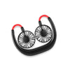 Rechargeable Neck Fan - Portable Dual Head Hands-Free Cooling Fan - Clarify.pk
