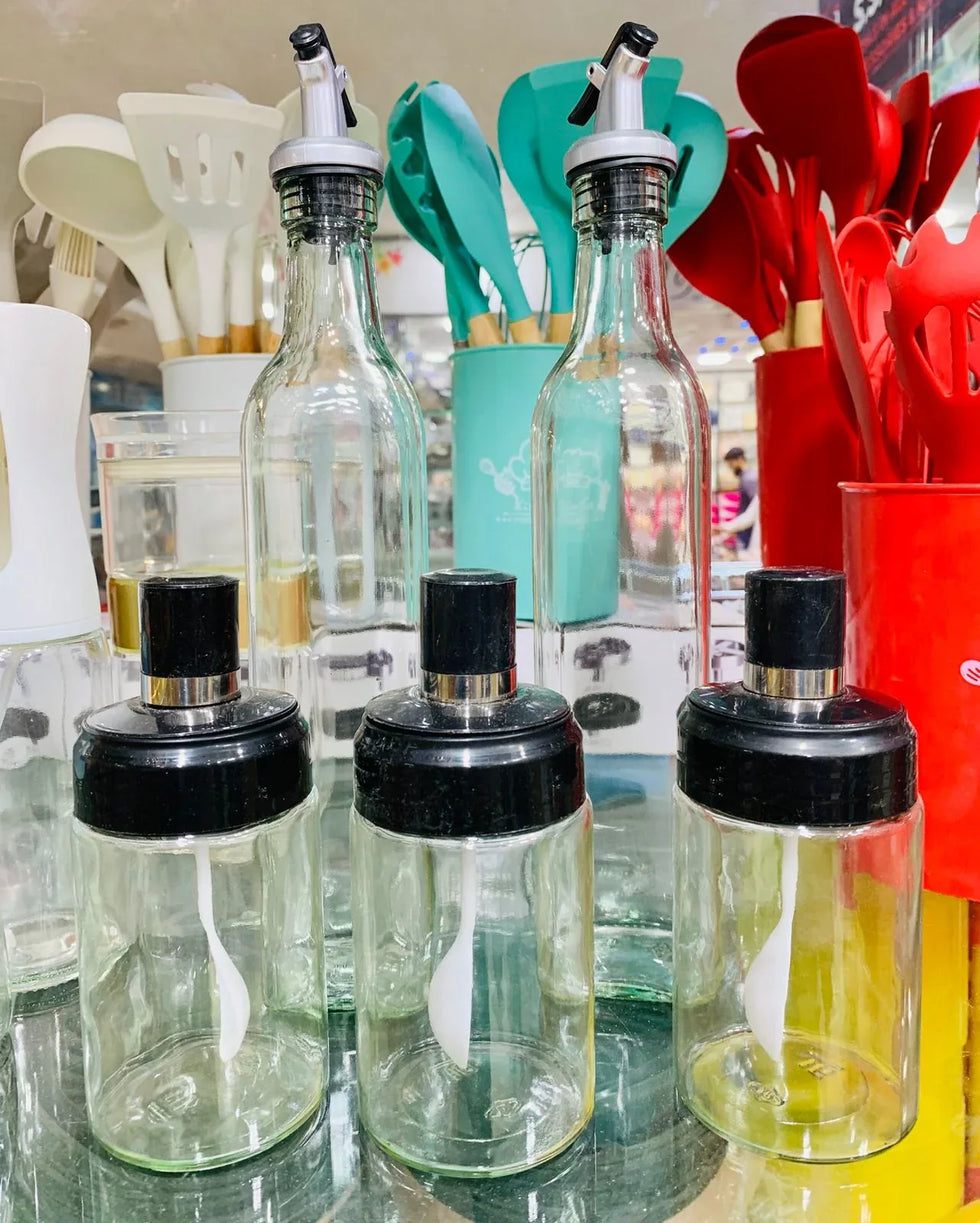 Oil & Masala Seasoning Jar Set – Pack of 5 - Clarify.pk