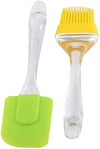Acrylic Stick Spatula & Brush Set – Large Silicone Kitchen Tool (2-Pc) - Clarify.pk
