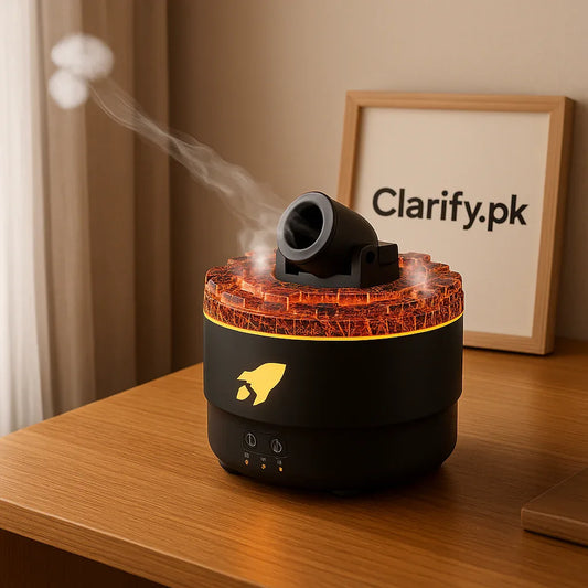 Volcanic Crack Light Cannon Humidifier & Diffuser - Clarify.pk
