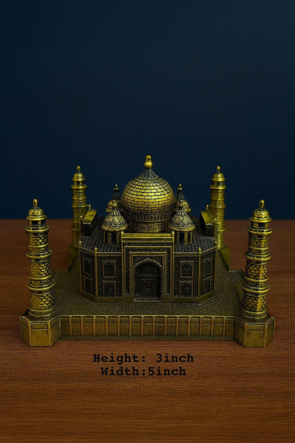 Metal Taj Mahal Model – Premium Home & Office Decorative Showpiece (Small) - Clarify.pk