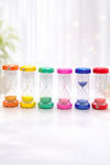 Vibrant Mini Sand Hourglass Timer - Colorful Desktop Decorative Sandglass (each) - Trenducts.pk