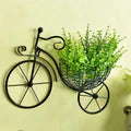 Bicycle Design Wall Basket – Premium Vintage Metal Planter & Storage Riser (Without Flowers)