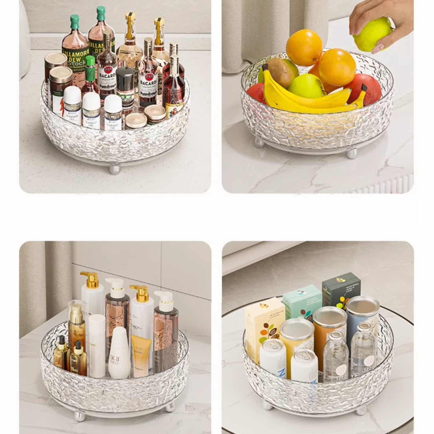 Luxury 360° Rotating Multi-Functional Tray - Clarify.pk