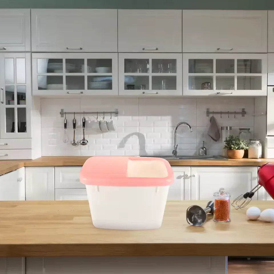 10kg Rice Storage Container with Airtight Lid - Clarify.pk