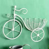 Bicycle Design Wall Basket – Premium Vintage Metal Planter & Storage Riser (Without Flowers)