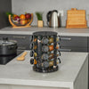 Luxury Rotating Marble-Finish Spice Carousel Set