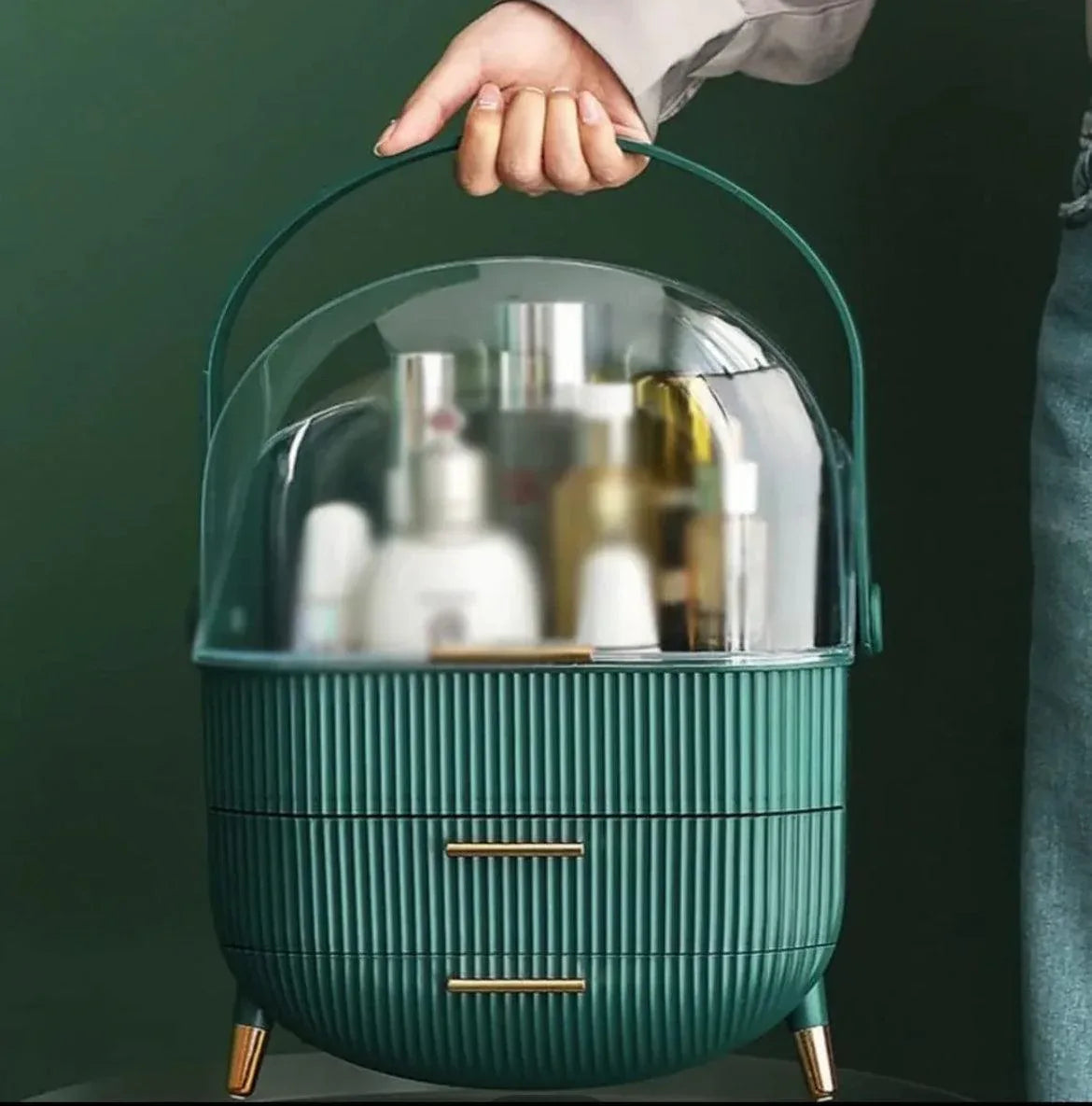 3-Layer Makeup Organizer for Efficient Desktop Storage and Display - Clarify.pk