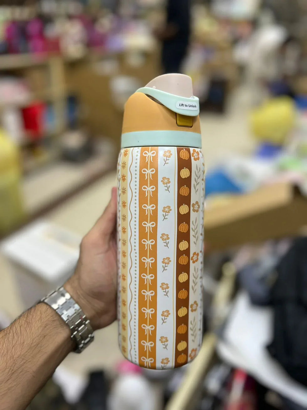 پریمیم خزاں کی پٹیاں 32oz اوولا بوتل - اسٹائلش پانی کی بوتل (950ml)