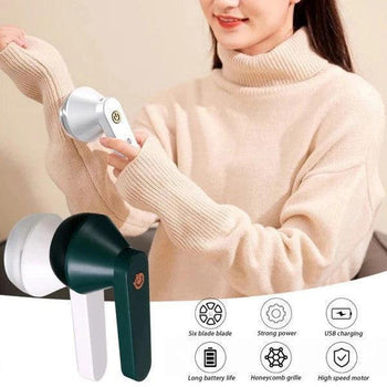 Rechargeable Lint Remover for Clothes - Portable Fabric Shaver and Fuzz Eliminator - Clarify.pk