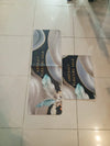 Luxury Abstract Floating Gold 2-Piece Mat Set - Clarify.pk