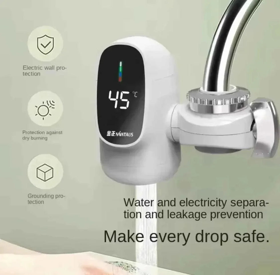 Digital Display Kitchen Faucet Adapter 3000W for Instant Hot Water