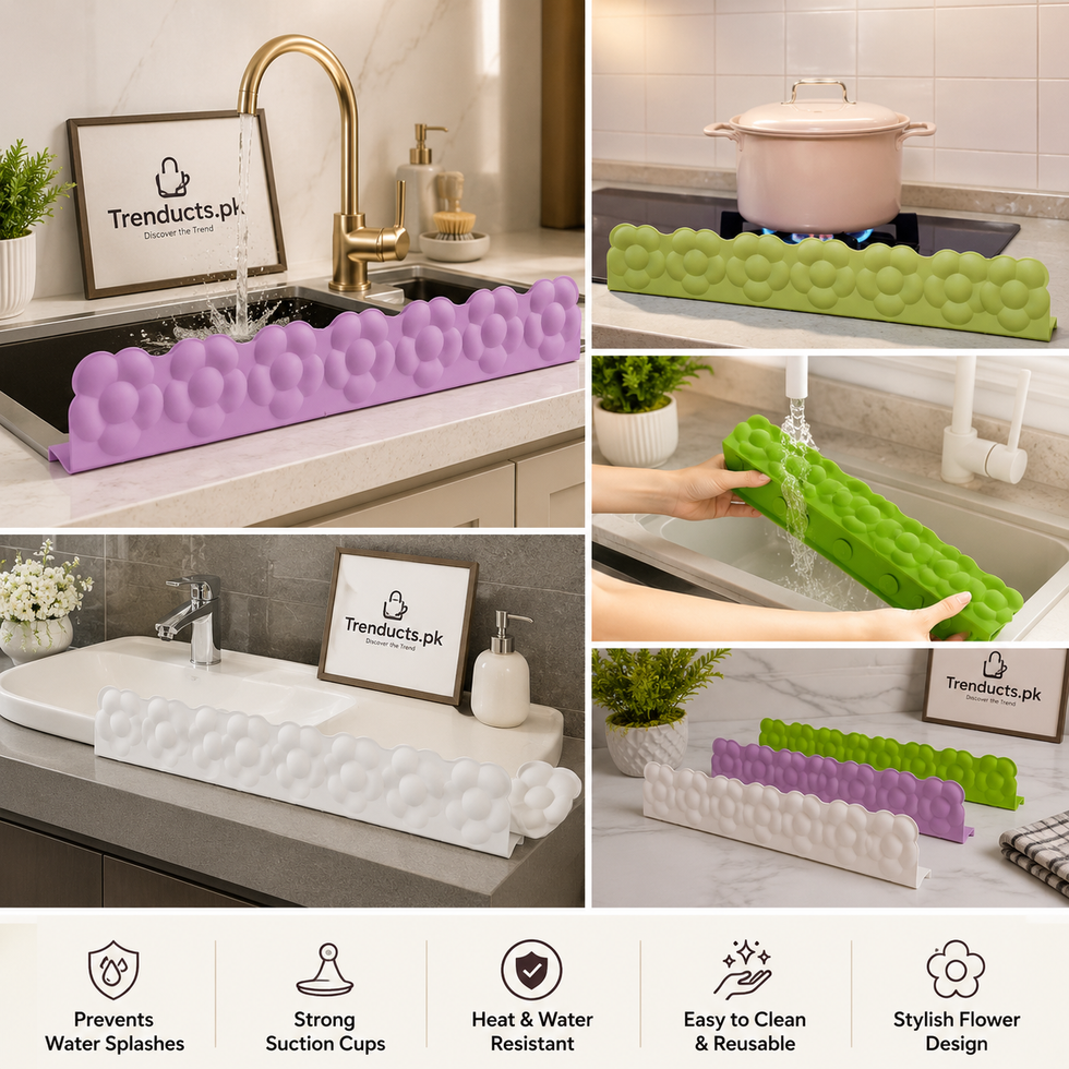 15-Inch Flower Silicone Sink Splash Guard